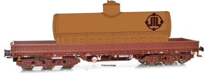 NPE Modellbau NW22938 - H0 - Schwerlastwagen Samms 4860, braun VEB Petrol, DR, Ep. IV